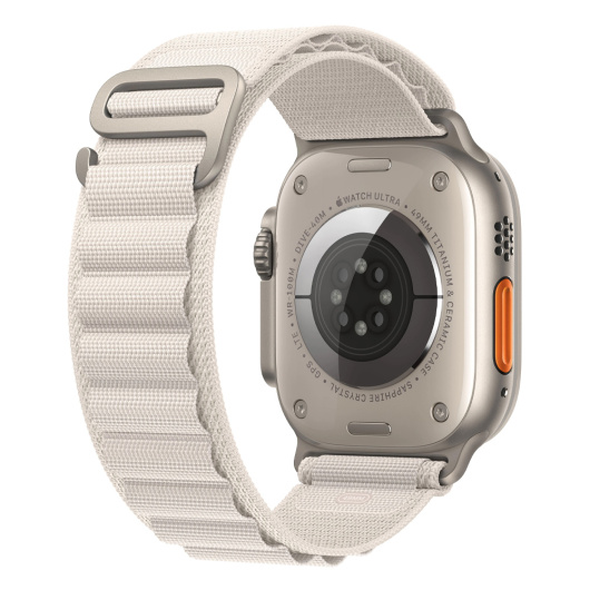 Умные часы Apple Watch Ultra GPS+Cellular 49mm Titanium Case with Starlight Alpine Loop L (MQF13)