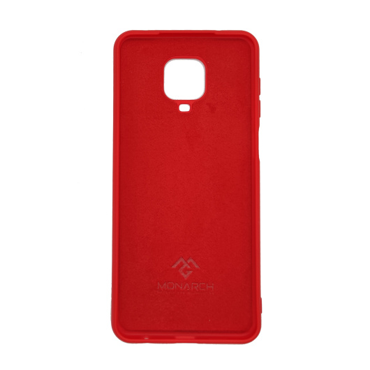 Силиконовый чехол бампер Monarch для Xiaomi Redmi Note 9 Pro Красный 
