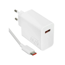 Сетевое зарядное устройство Xiaomi Turbo Charger 67W (кабель Type-C) Белый