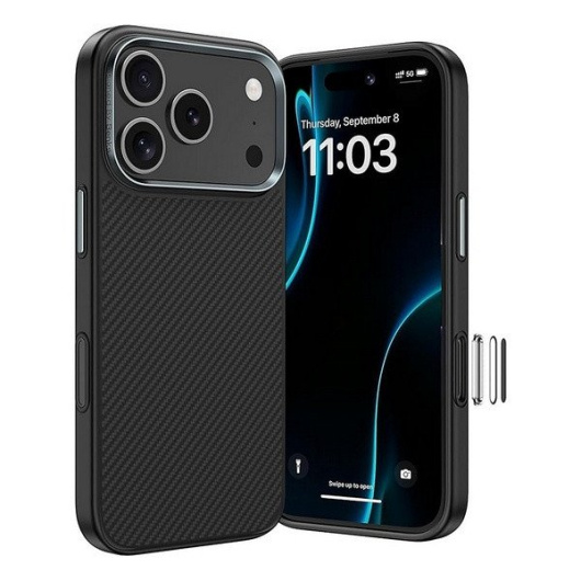 Чехол Benks Pro 600D Kevlar Case для iPhone 17/18 Pro Black
