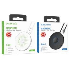 Беспроводное зарядное устройство Borofone BQ19 Powerful 3in1 PD QC (black)