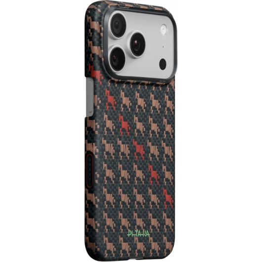 Чехол Pitaka Happiness Rides Ultra-Slim Case для iPhone 17 Pro Max (Ebon Kylin) Черно-коричневый