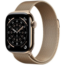 Apple Watch Series 11 Умные часы Apple Watch Series 11 42mm Gold Titanium Case with  Gold Milanese Loop Cellular watch