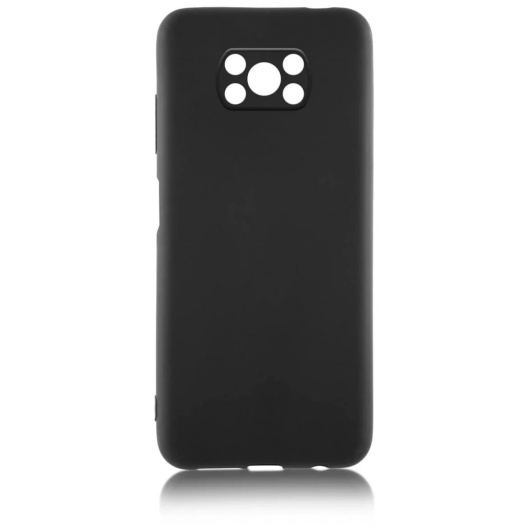 Силиконовый чехол бампер для Xiaomi Poco X3 Черный 