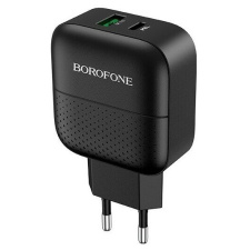 Сетевое зарядное устройство Borofone BA46A Premium, 18 Вт, черный