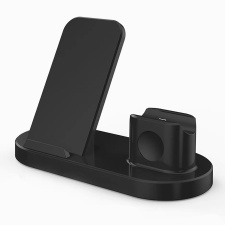 Беспроводное зарядное устройство WC04 (подставка) 3-in-1 (black)