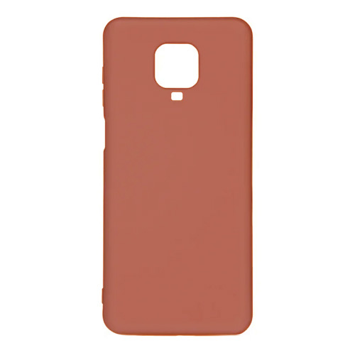 Силиконовый чехол Silicone Сover для  Xiaomi Redmi Note 9 Персиковый
