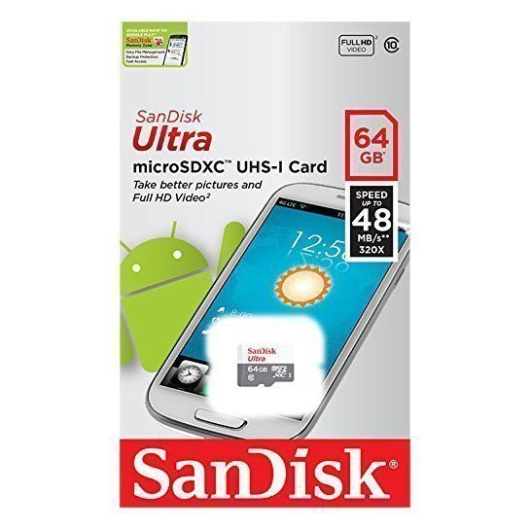 Карта памяти Micro SD SanDisk 10 класс 64гб