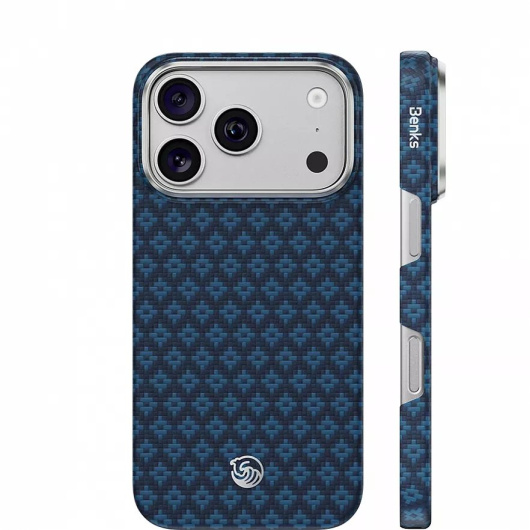 Чехол Benks ArmorGrid Air C1 Kevlar Case для iPhone 17/18 Pro Blue