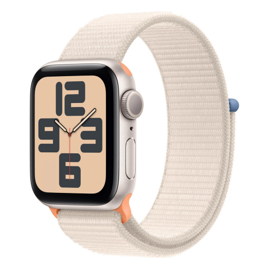 Умные часы Apple Watch Series SE 2024 40мм Starlight Aluminum Case with Sport Loop Starlight