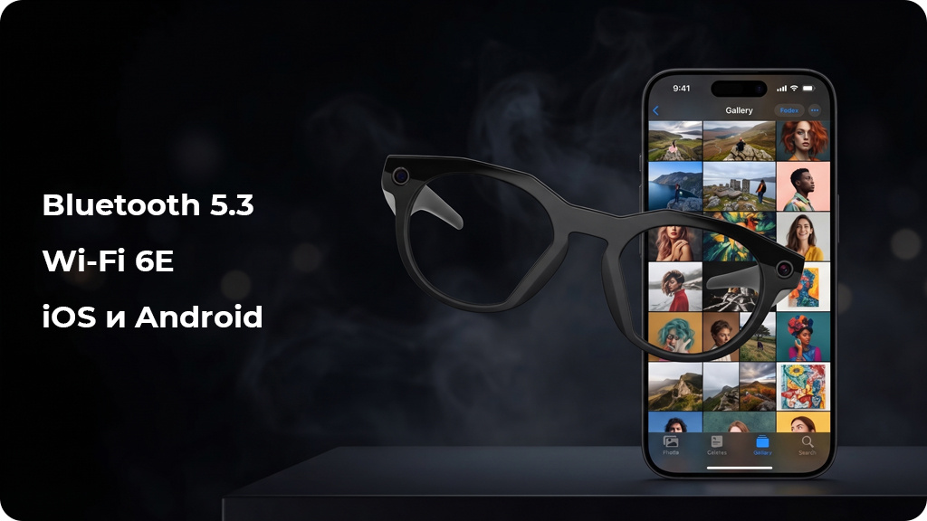 Умные очки Oakley Meta HSTN (145-51) Черный/Прозрачный