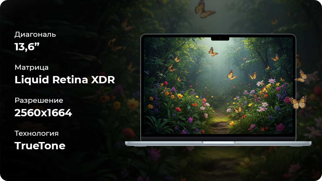 Ноутбук Apple MacBook Air 13.6 2025 M4 16GB/256GB Небесно-голубой (MC6T4)