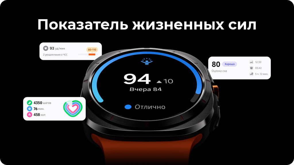 Умные часы Samsung Galaxy Watch Ultra 47 мм Wi-Fi + LTE, белый титан