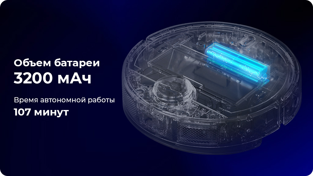 Робот-пылесос Xiaomi MiJia Robot Vacuum-Mop 2 (MJST1S), белый CN