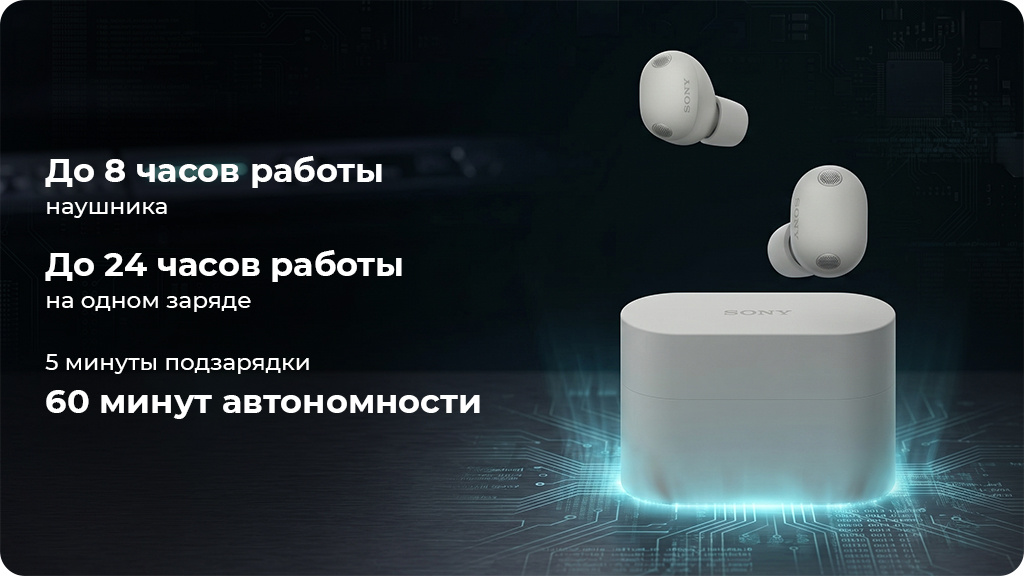 Беспроводные наушники Sony WF-1000XM6, серебристый