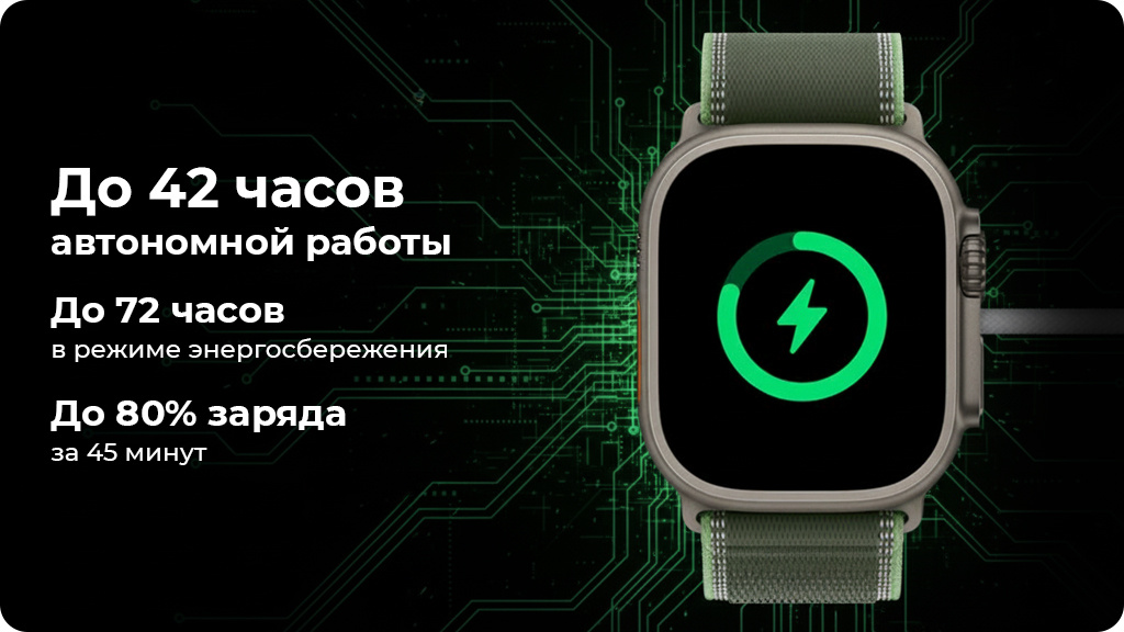 Умные часы Apple Watch Ultra 3 49mm Black Titanium Case with Black Alpine Loop M