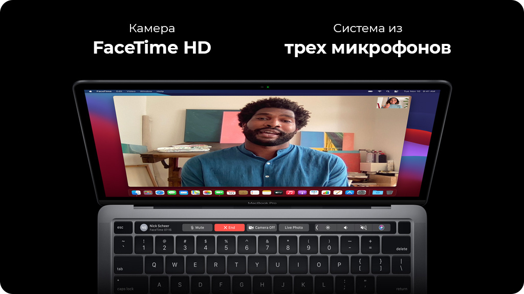 Ноутбук Apple MacBook Pro 13 M1 8GB/512GB Серебристый (MYDC2)
