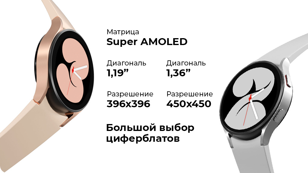 Умные часы Samsung Galaxy Watch4 40мм Wi-Fi NFC, розовое золото