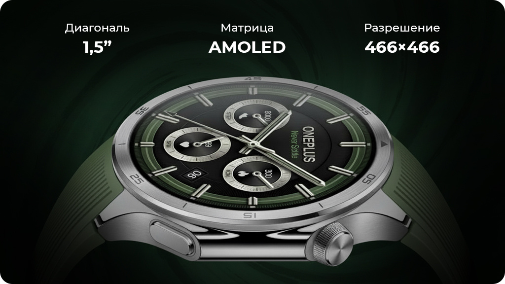 Умные часы OnePlus Watch 3 46mm Global Черный
