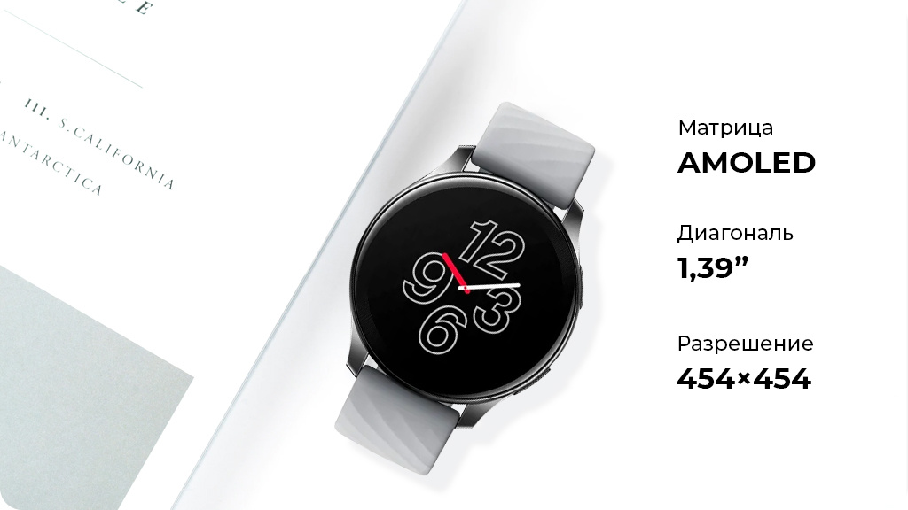 Умные часы OnePlus Watch лунное серебро