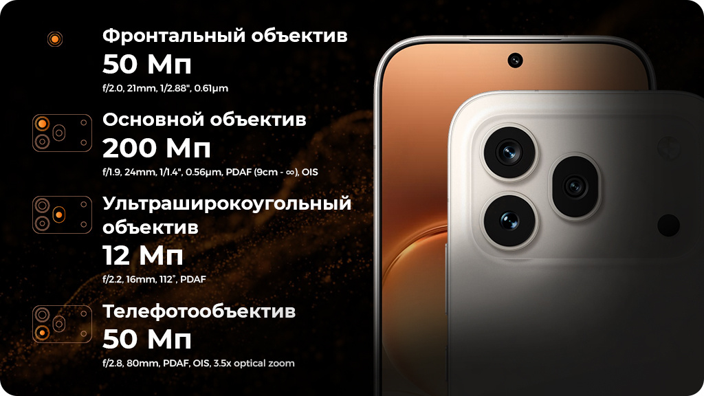 HONOR 600 Pro 12/512Gb РСТ Оранжевый