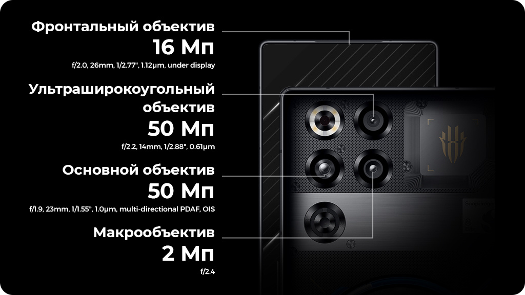 ZTE Nubia Red Magic 11 Pro 16/512Gb Серебристый (Subzero) Global