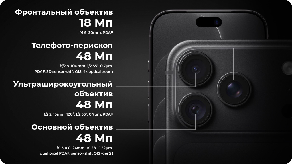 Apple iPhone 18 Pro 512 ГБ Silver eSIM (без RuStore)