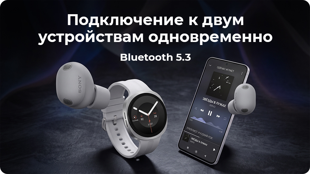 Беспроводные наушники Sony WF-1000XM6, серебристый