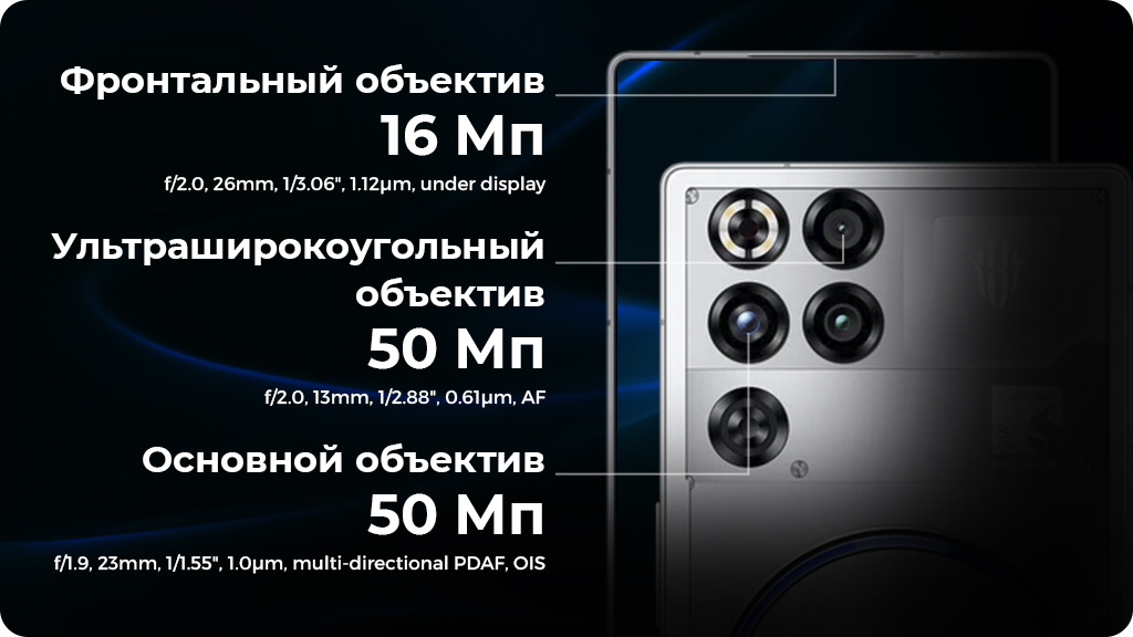 ZTE Nubia Red Magic 11S Pro 12/256Gb Черный (Nightfreeze) Global