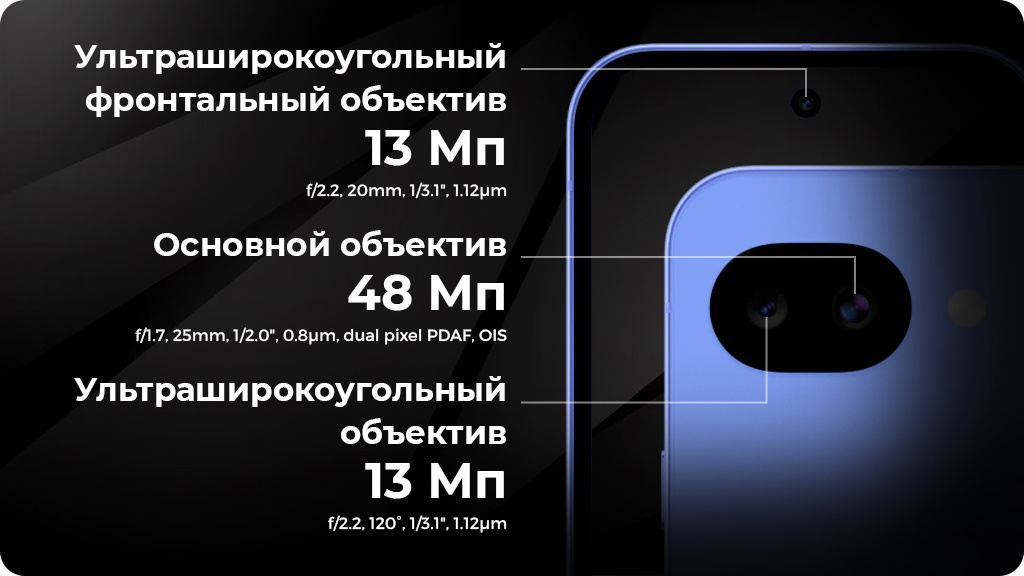 Google Pixel 10a 8/128Gb Obsidian (US)