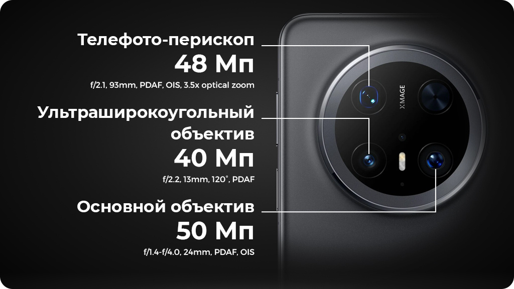 Huawei Mate 70 Pro 12/512Gb РСТ Черный